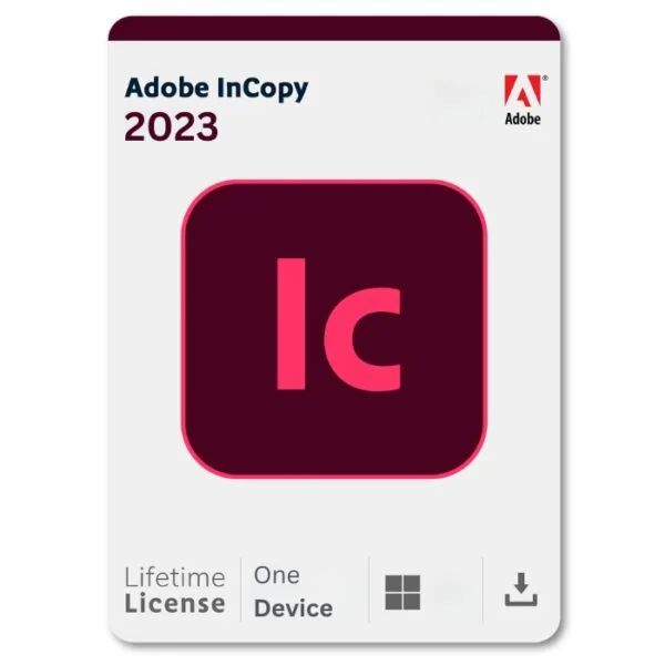 Adobe InCopy 2023 Full version lifetime activation for Windows