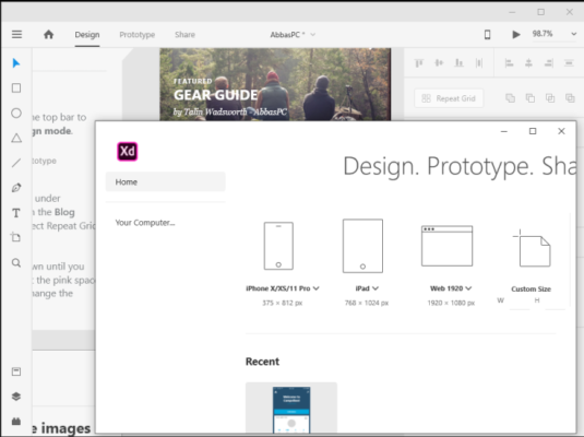 Adobe XD CC Free Download for PC