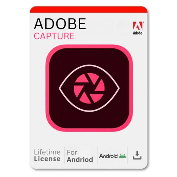 Adobe Capture v9 for Android – Lifetime License
